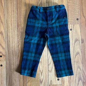 Vineyard Vines Kids Plaid Pants - Blue and Green